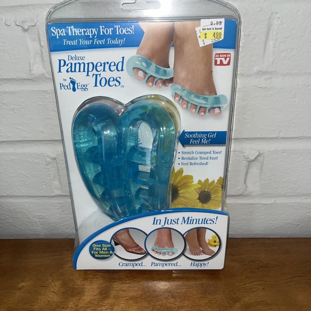 New In Box Blue Deluxe Pampered Toes By Ped Egg Spa Therapy For Toes